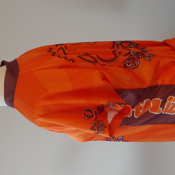 Pearl Izumi Cycling Top Women's Orange Floral Print size XL - Picture 11 of 15